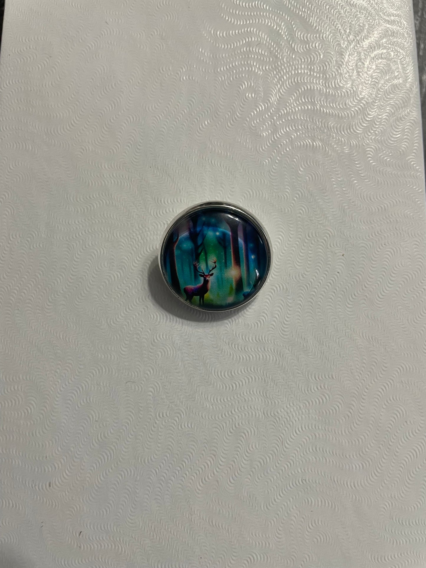 Broche Forêt & Chevreuils – 20 mm