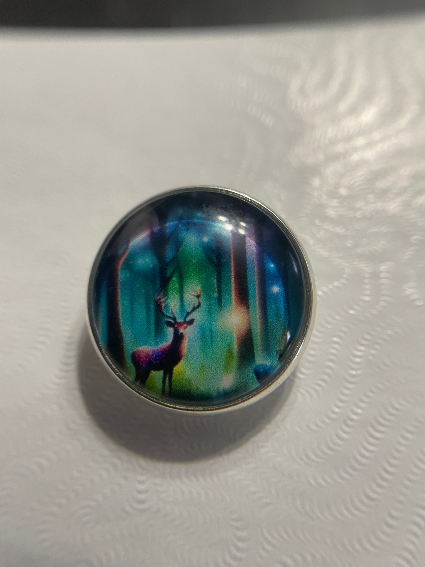 Broche Forêt & Chevreuils – 20 mm