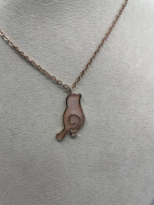 Collier oiseau en or rose | 20'' sans nickel et acier inoxydable