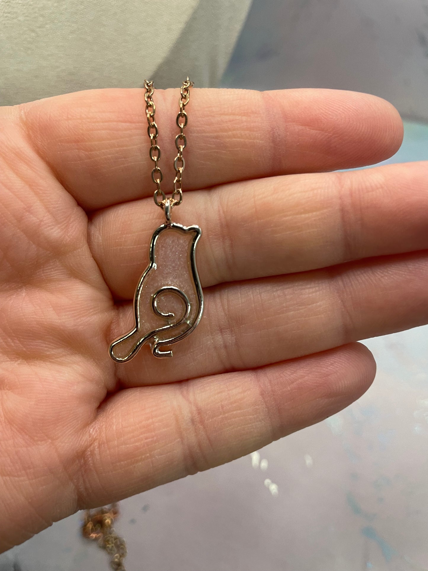 Collier oiseau en or rose | 20'' sans nickel et acier inoxydable