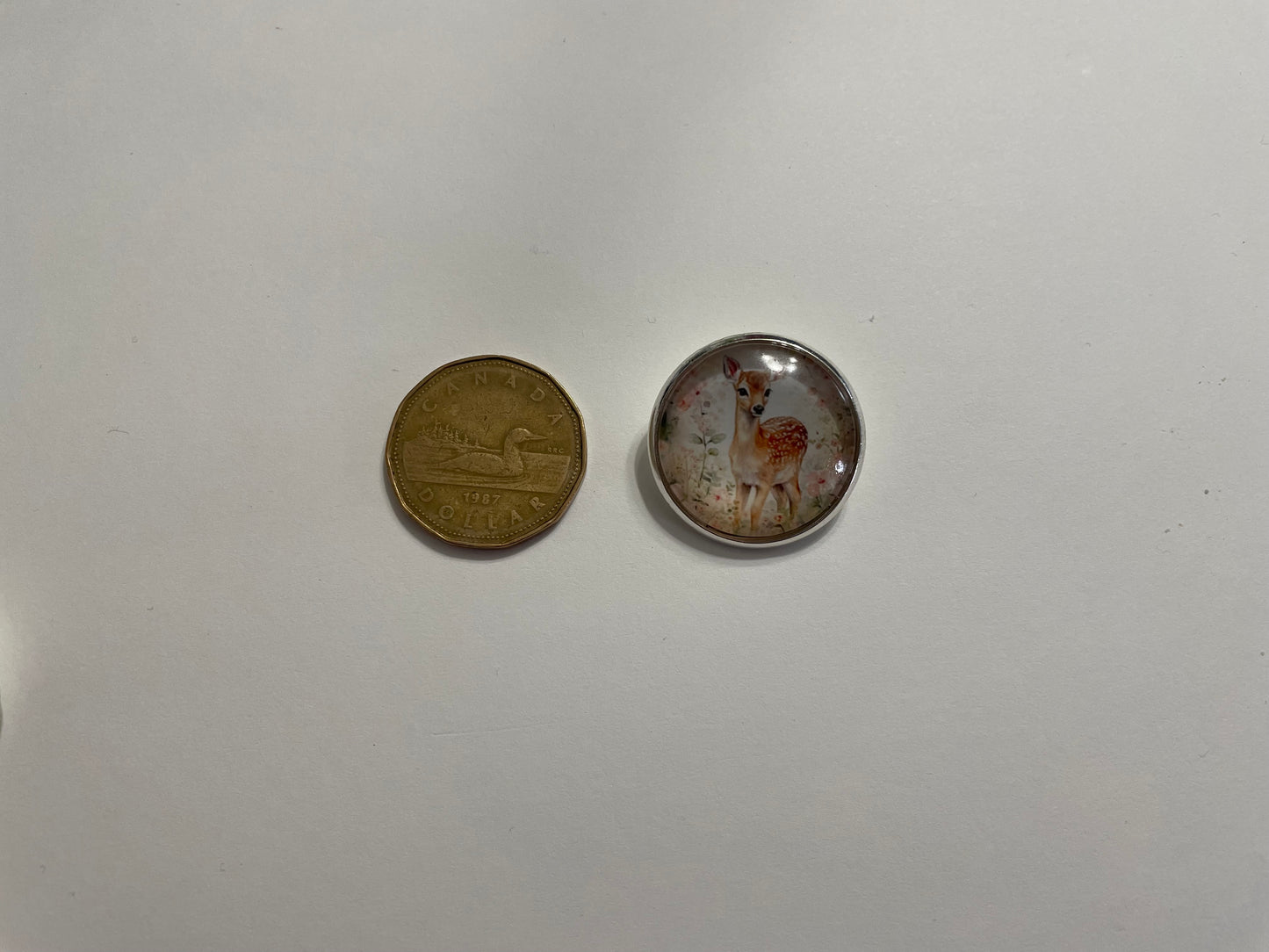 Broche Cabochon Chevreuil – 25 mm