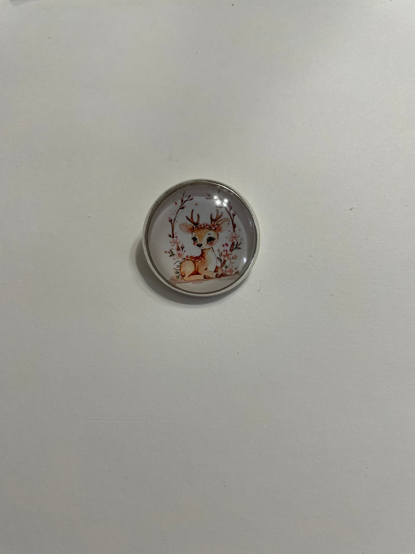 Broche Cabochon Chevreuil – 25 mm