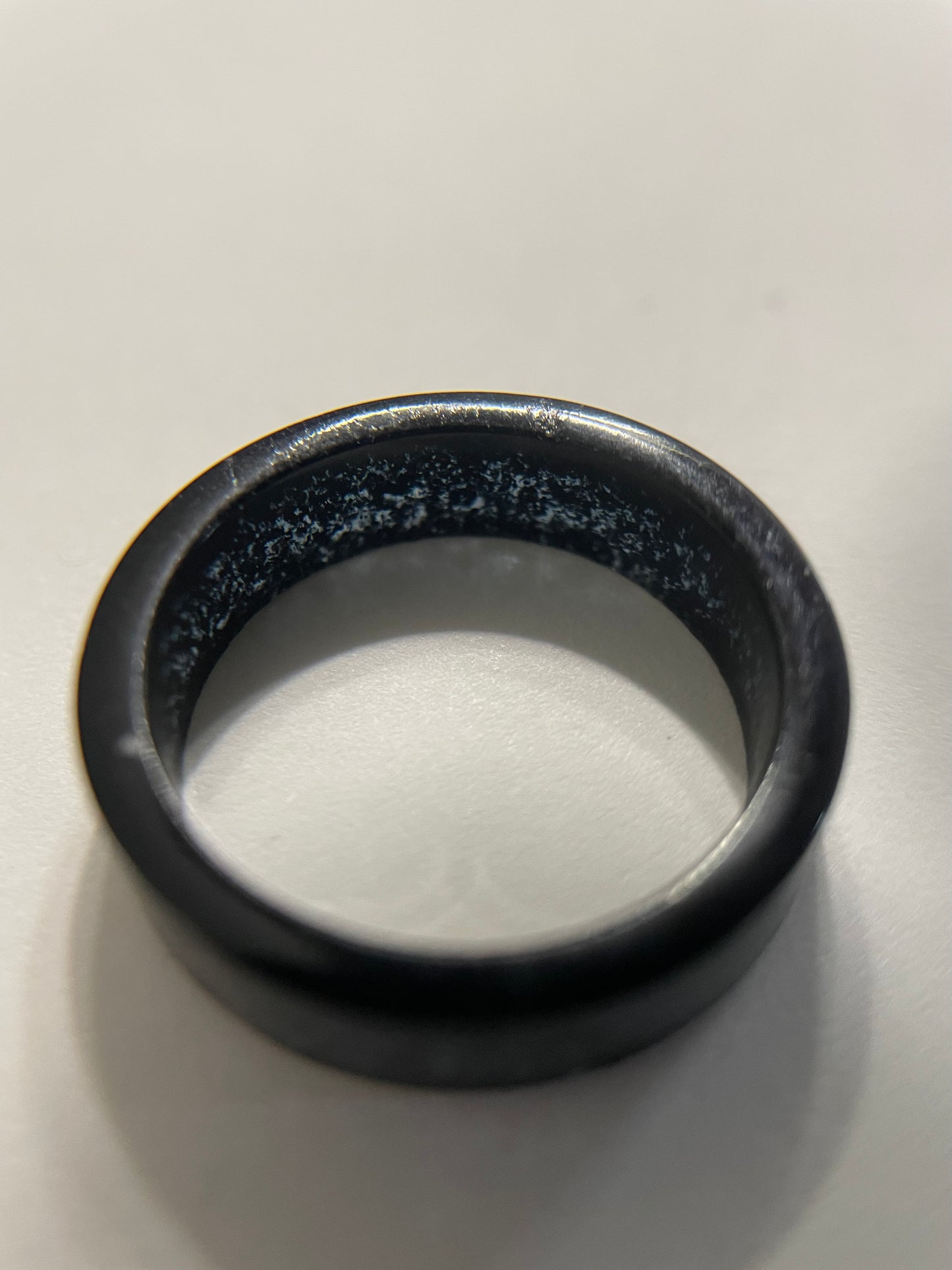 Sparkly Black Resin Ring-Size 9US