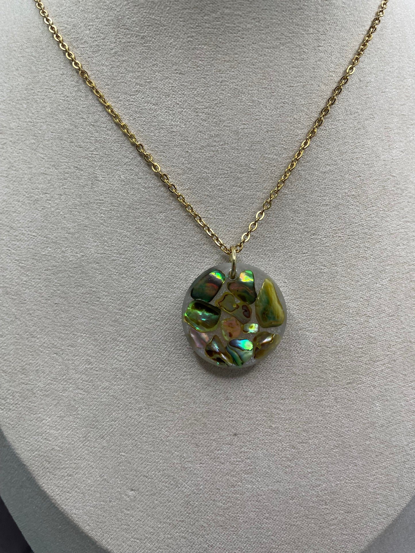 Ensemble Coquillage Vert Ivoire-Sans Nickel