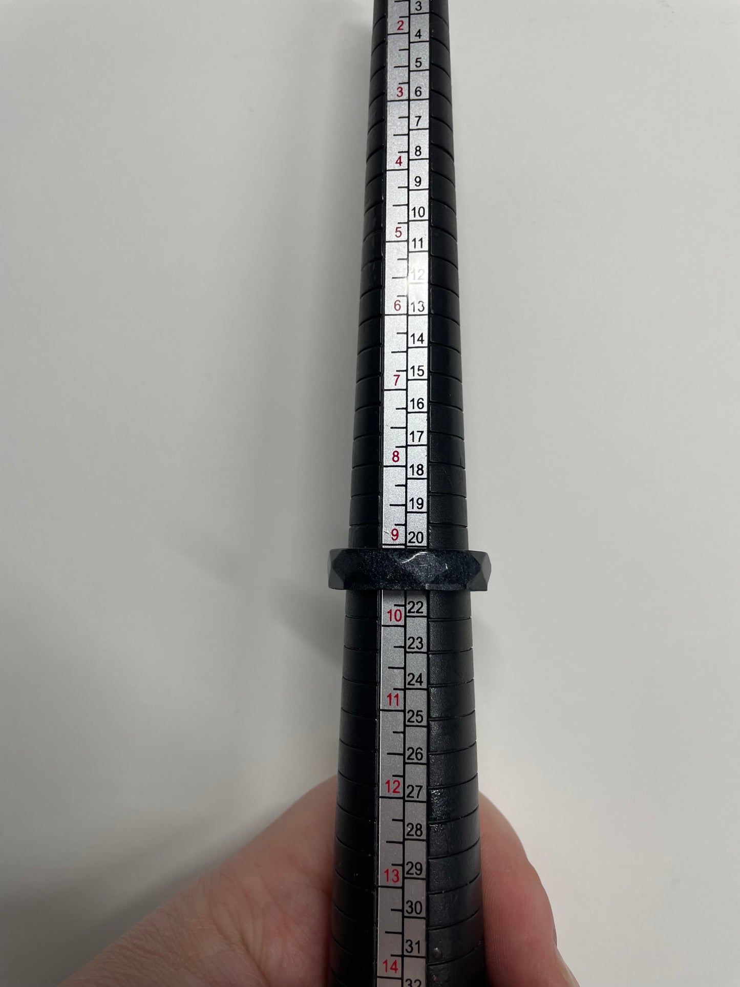 Textured Black Resin Ring- Size 9½ US