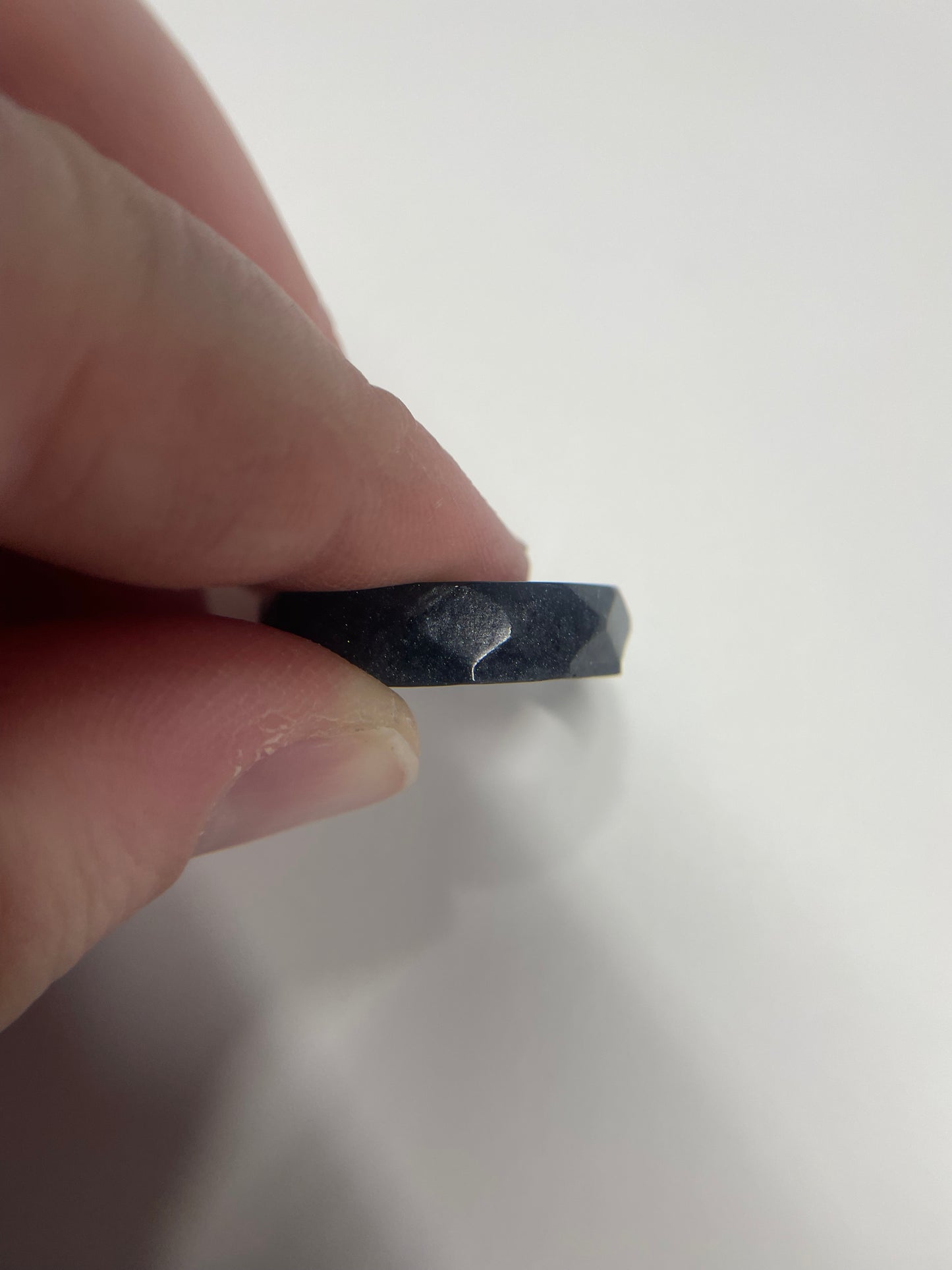 Textured Black Resin Ring- Size 9½ US