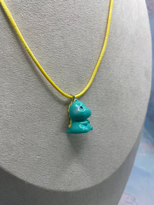 Collier pendentif dinosaure-Corde