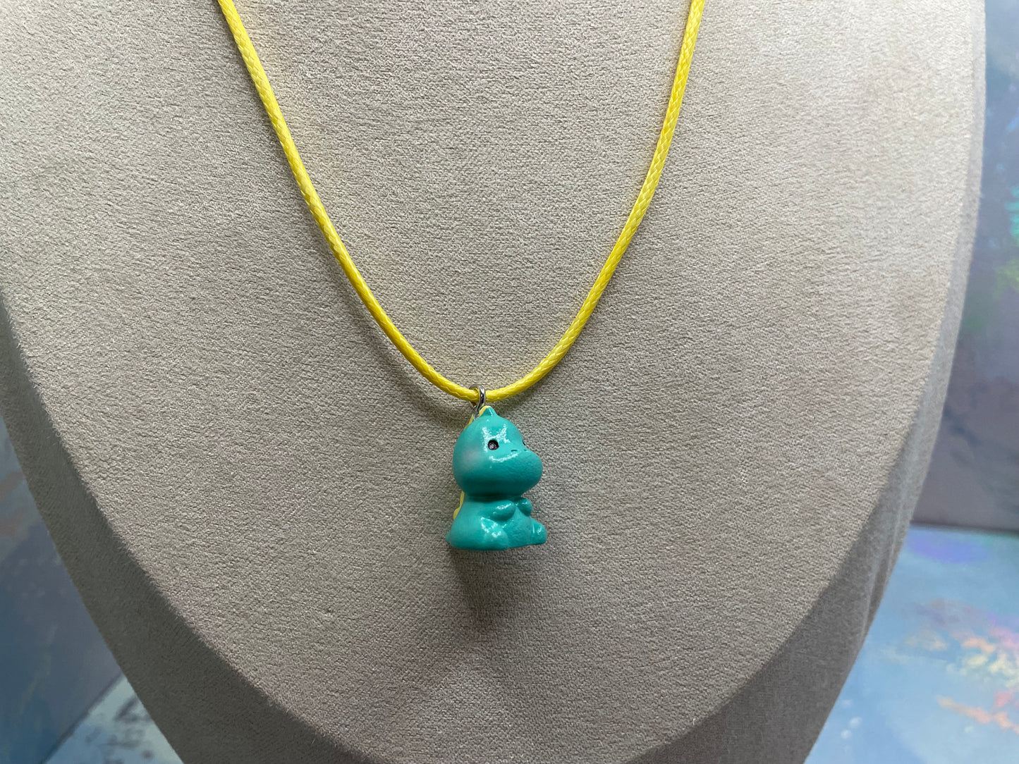 Collier pendentif dinosaure-Corde