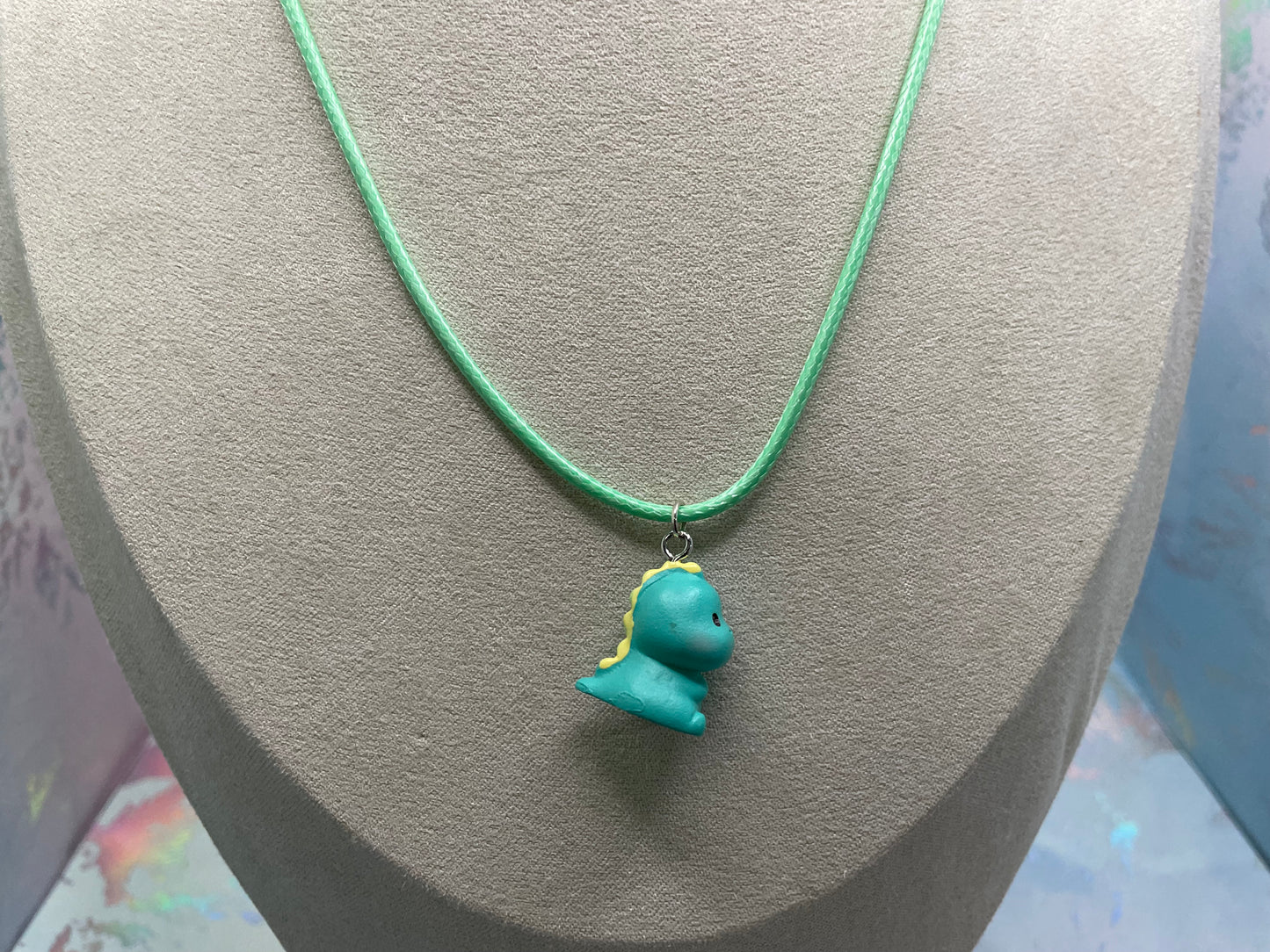 Collier pendentif dinosaure-Corde