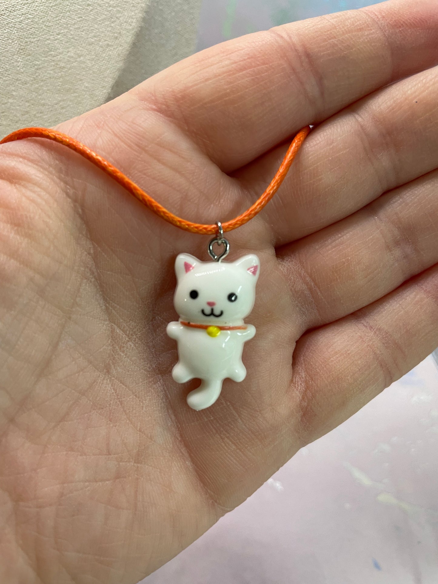 Collier chat sur Corde