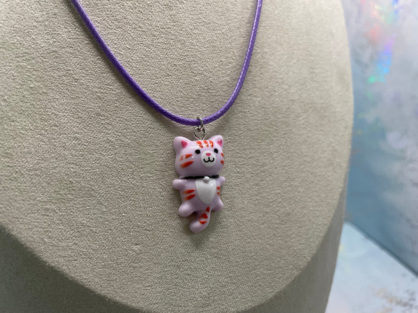 Collier chat sur Corde