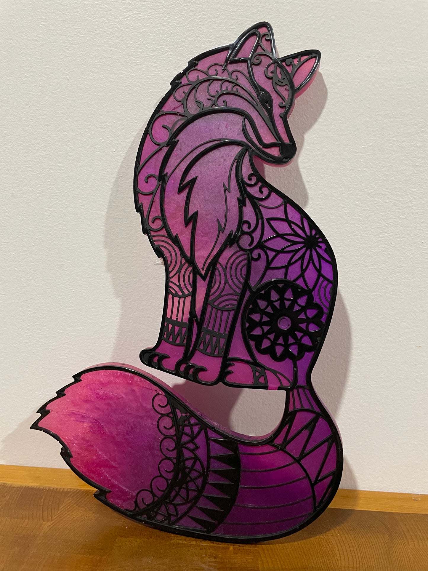 Mandala Fox: Wall Decoration
