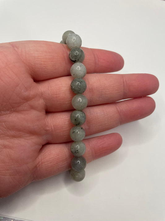 Bracelet en Billes Grises 