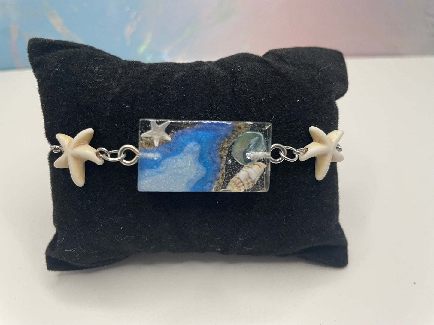 Bracelet Ajustable Inspiration Océan avec Étoile de Mer – Acier Inoxydable