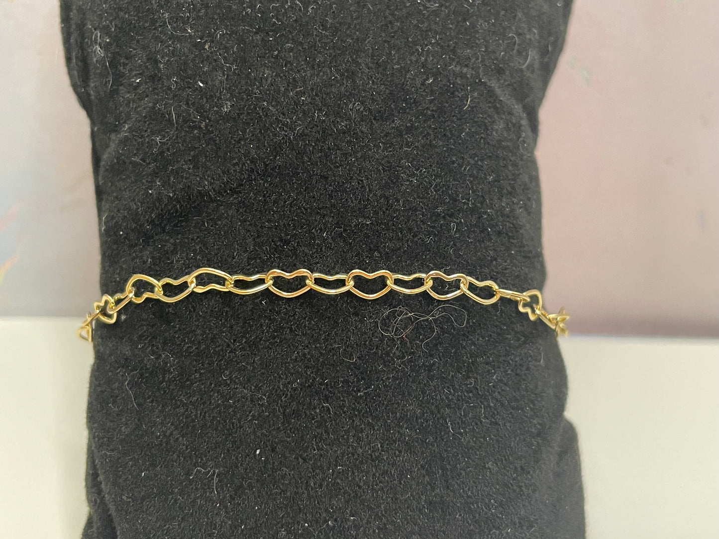 Gold Heart Chain Set-Nickel Free