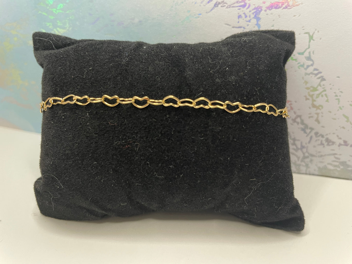 Gold Heart Chain Set-Nickel Free