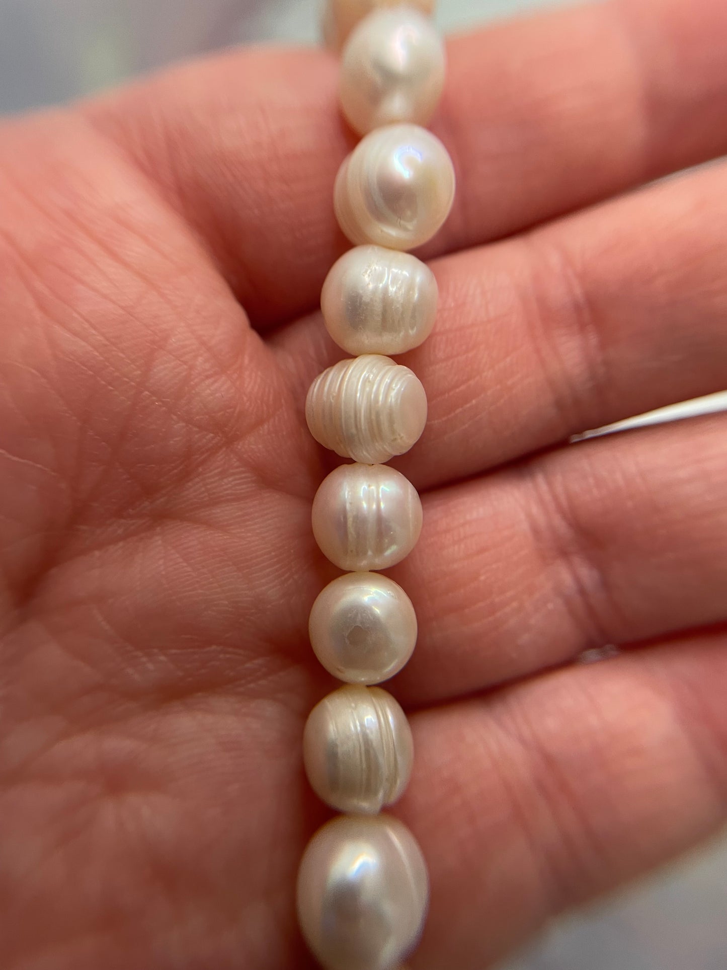 Irregular Pearl Gold Chain Necklace