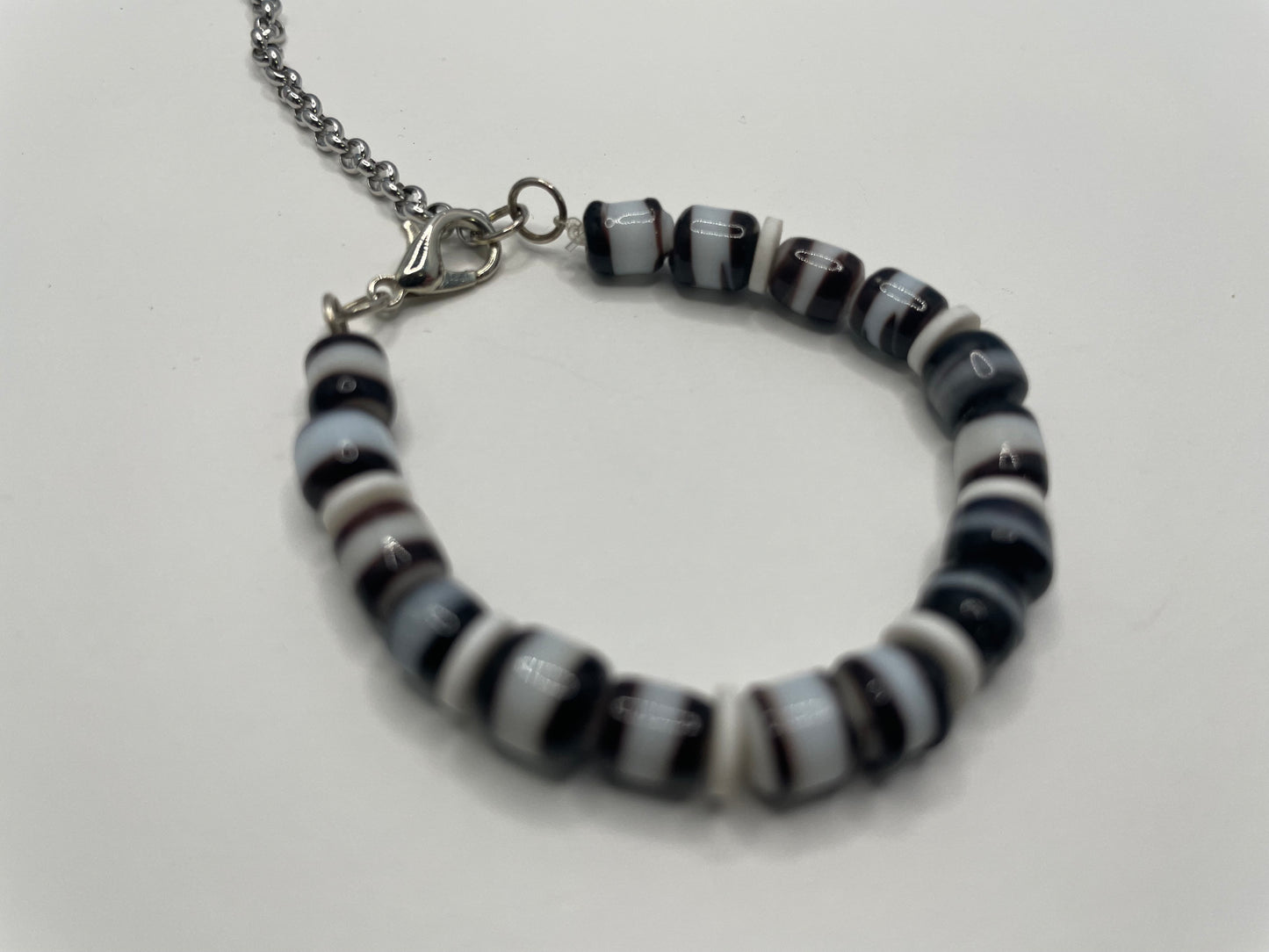 Bracelet noir+blanc