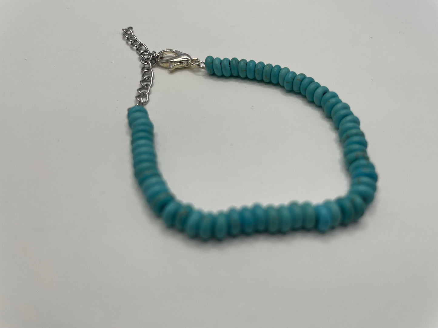 Bracelet billes turquoises