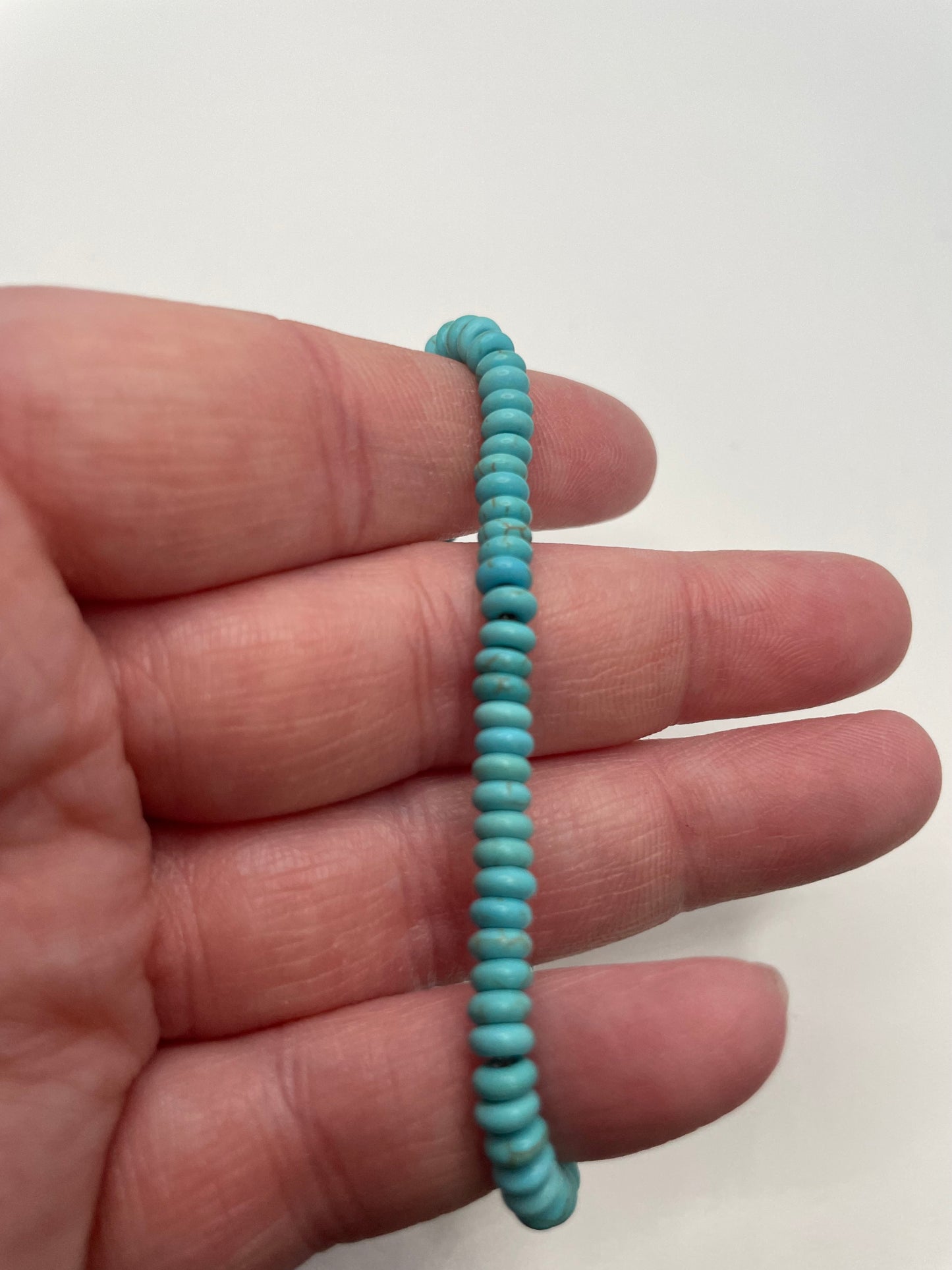 Bracelet billes turquoises