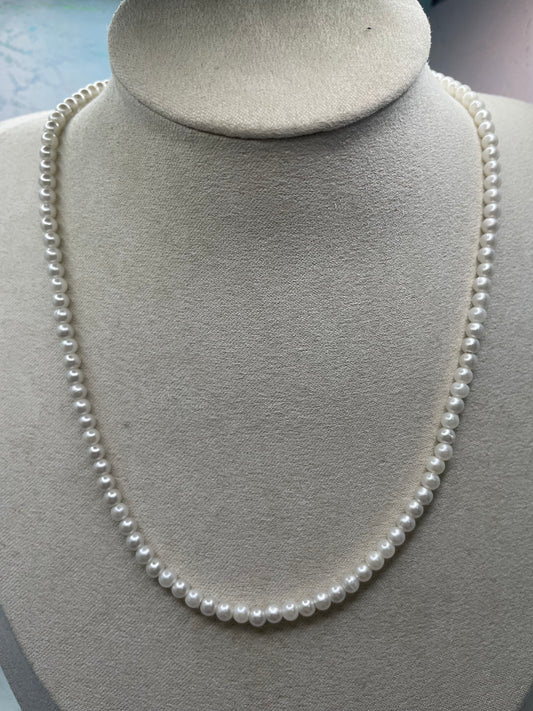 Pearl Necklace - Nickel Free+Stainless Steel