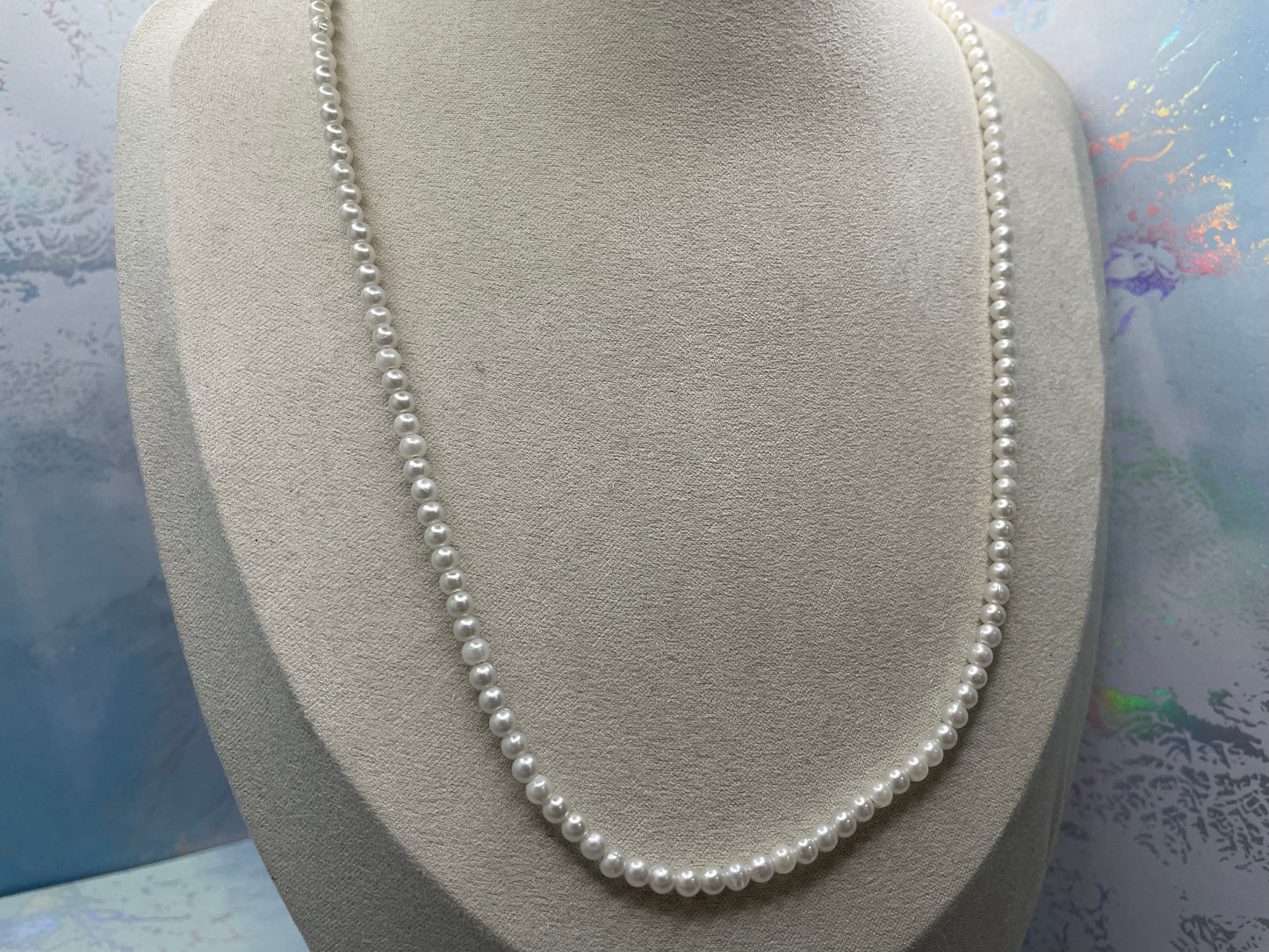 Pearl Necklace - Nickel Free+Stainless Steel