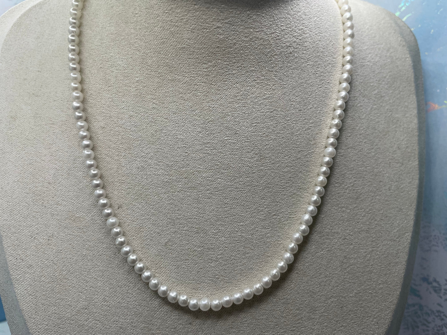 Pearl Necklace - Nickel Free+Stainless Steel