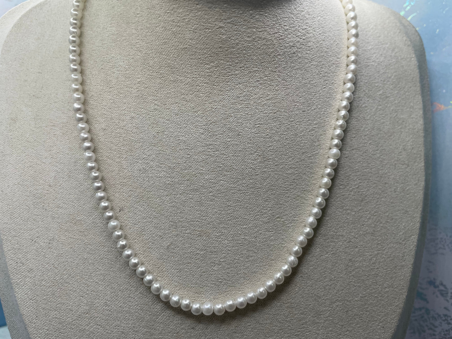 Pearl Necklace - Nickel Free+Stainless Steel
