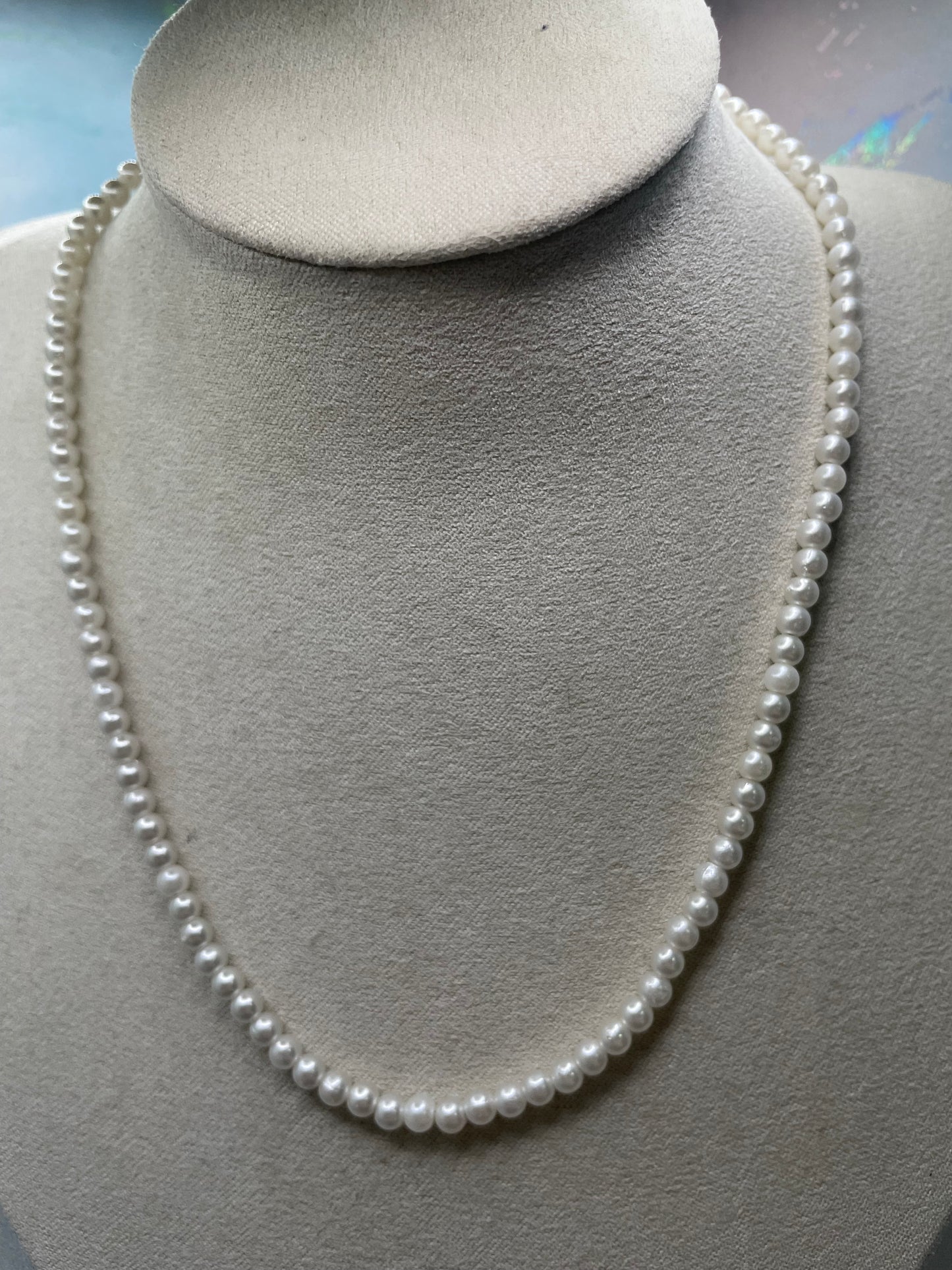 Pearl Necklace - Nickel Free+Stainless Steel