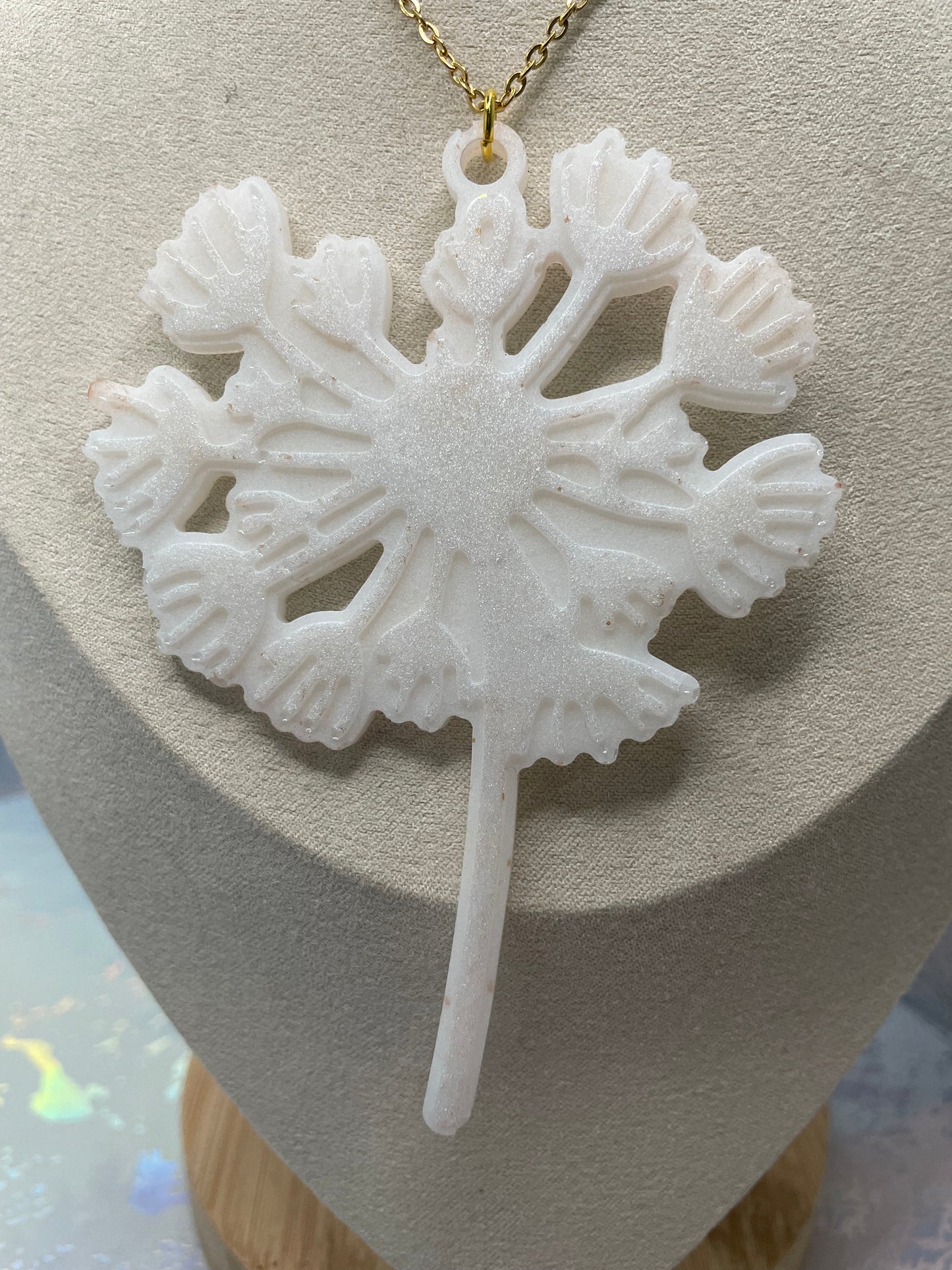 Oversized Dandelion Necklace-Stainless Steel+Nickel Free