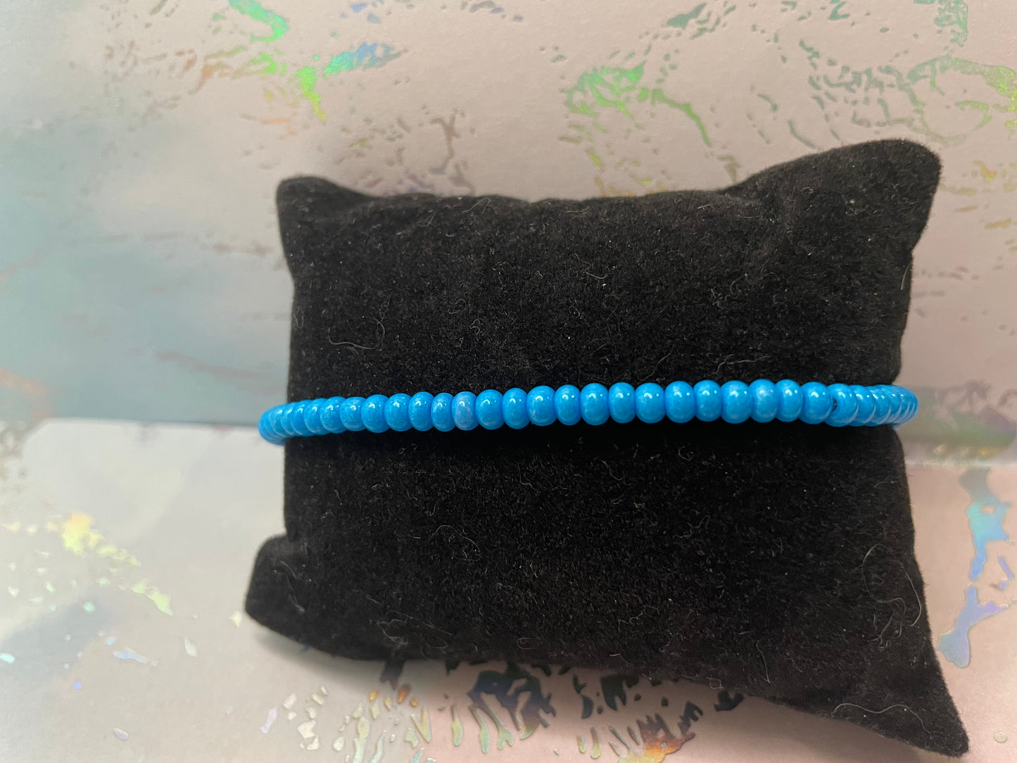 Ensemble perles de rocaille tchèques bleues