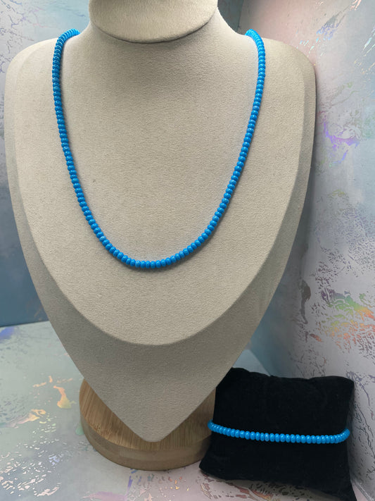 Ensemble perles de rocaille tchèques bleues