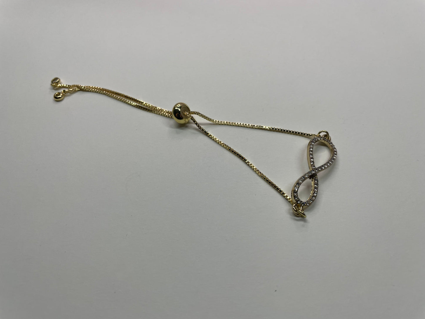 Gold infinity adjustable Bracelet- Stainless Steel