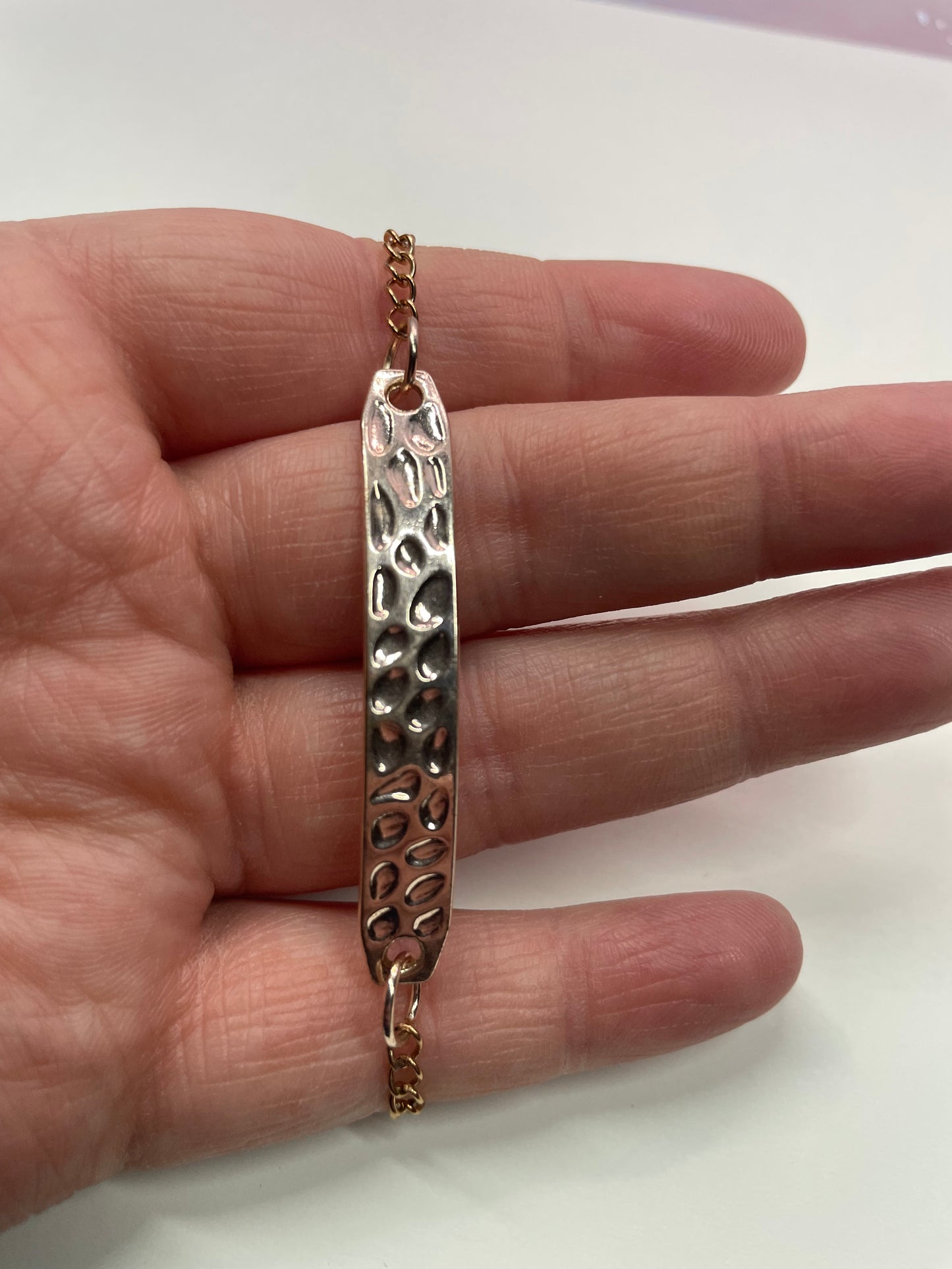 Bracelet barre or rose - Acier Inoxydable