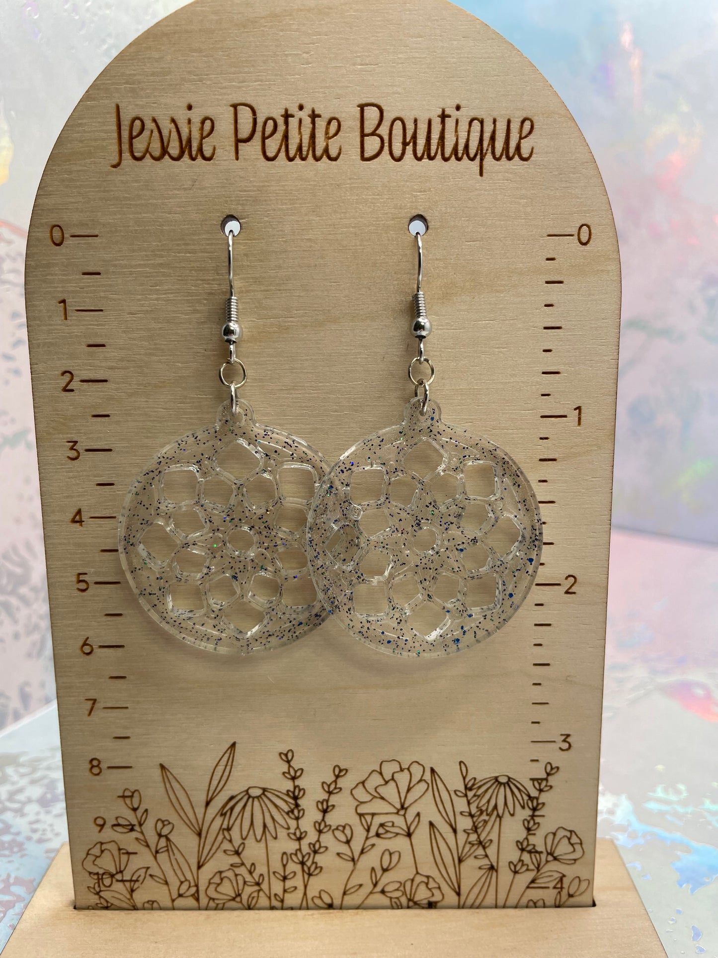 Boucles d'oreilles Mandala scintillantes