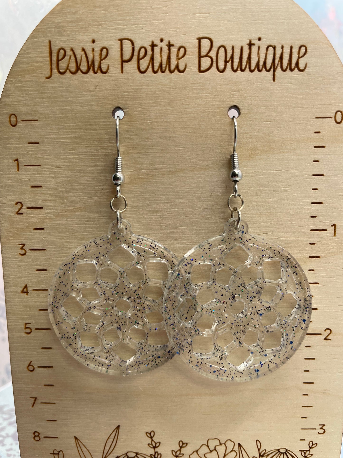 Boucles d'oreilles Mandala scintillantes