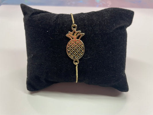 Bracelet Ajustable Ananas-Acier Inoxydable