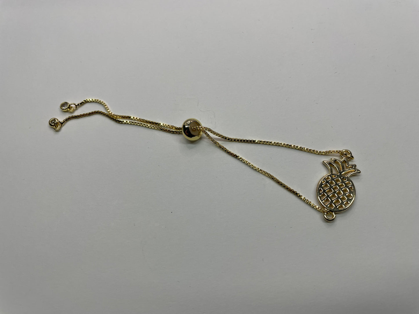 Bracelet Ajustable Ananas-Acier Inoxydable