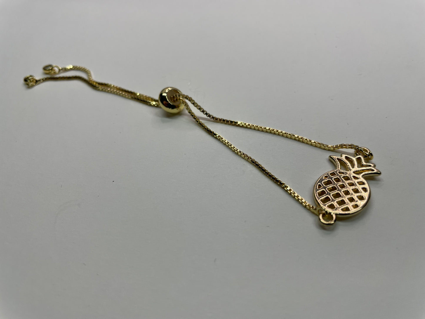 Bracelet Ajustable Ananas-Acier Inoxydable