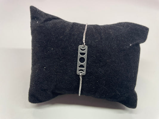Moon Phases Adjustable Bracelet-Stainless Steel