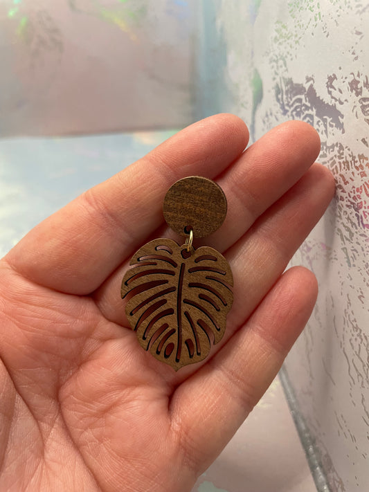 Ensemble Monstera en bois