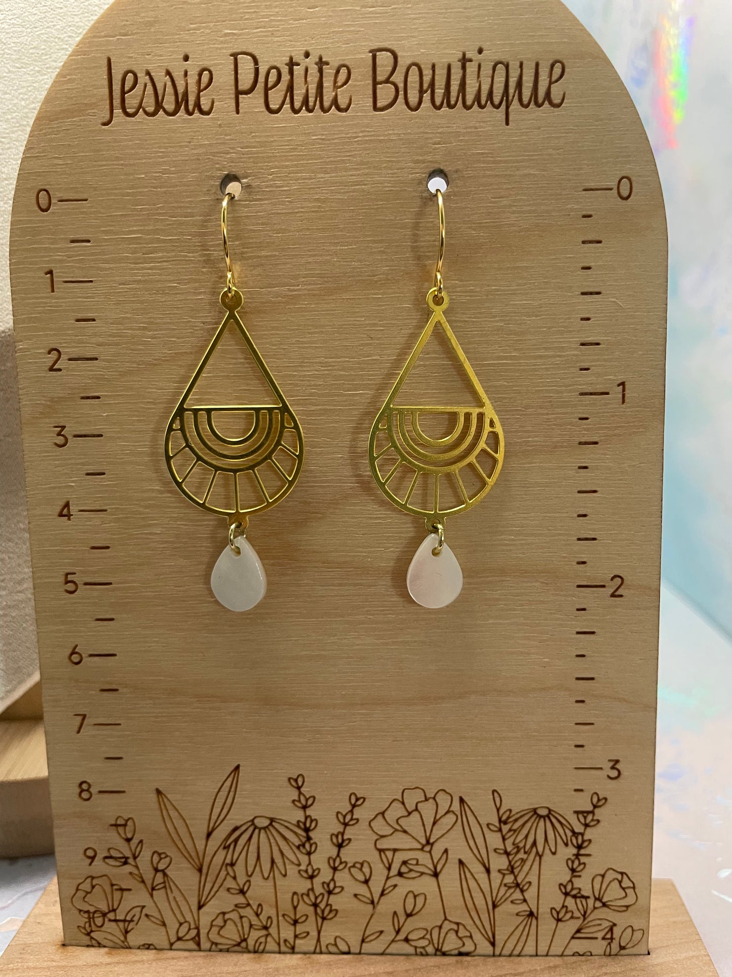 Ensemble Goutte Boho+Coquillage-Sans Nickel