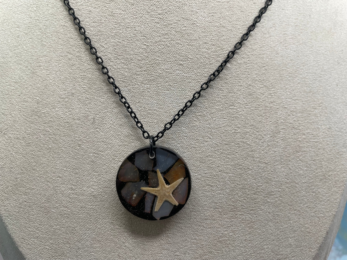 Starfish Shell Necklace & Earring Set-Nickel Free