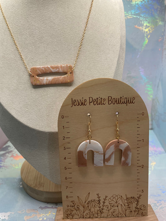 Ensemble argile Blanche et Beige-Sans Nickel