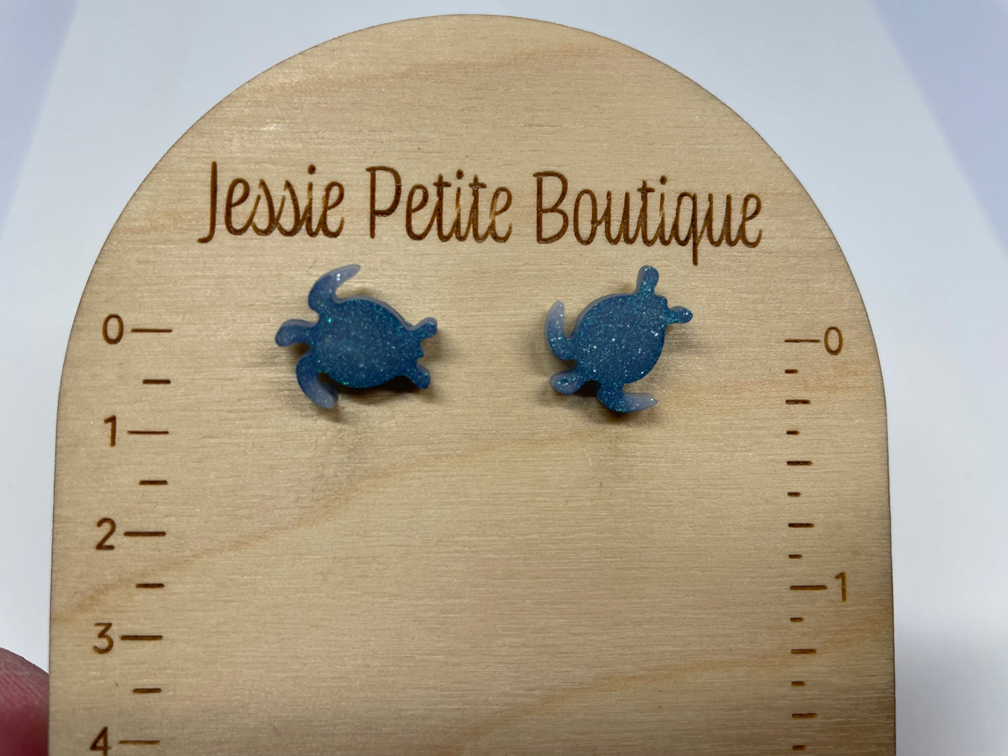 boutons d’oreille tortue-Sans Nickel