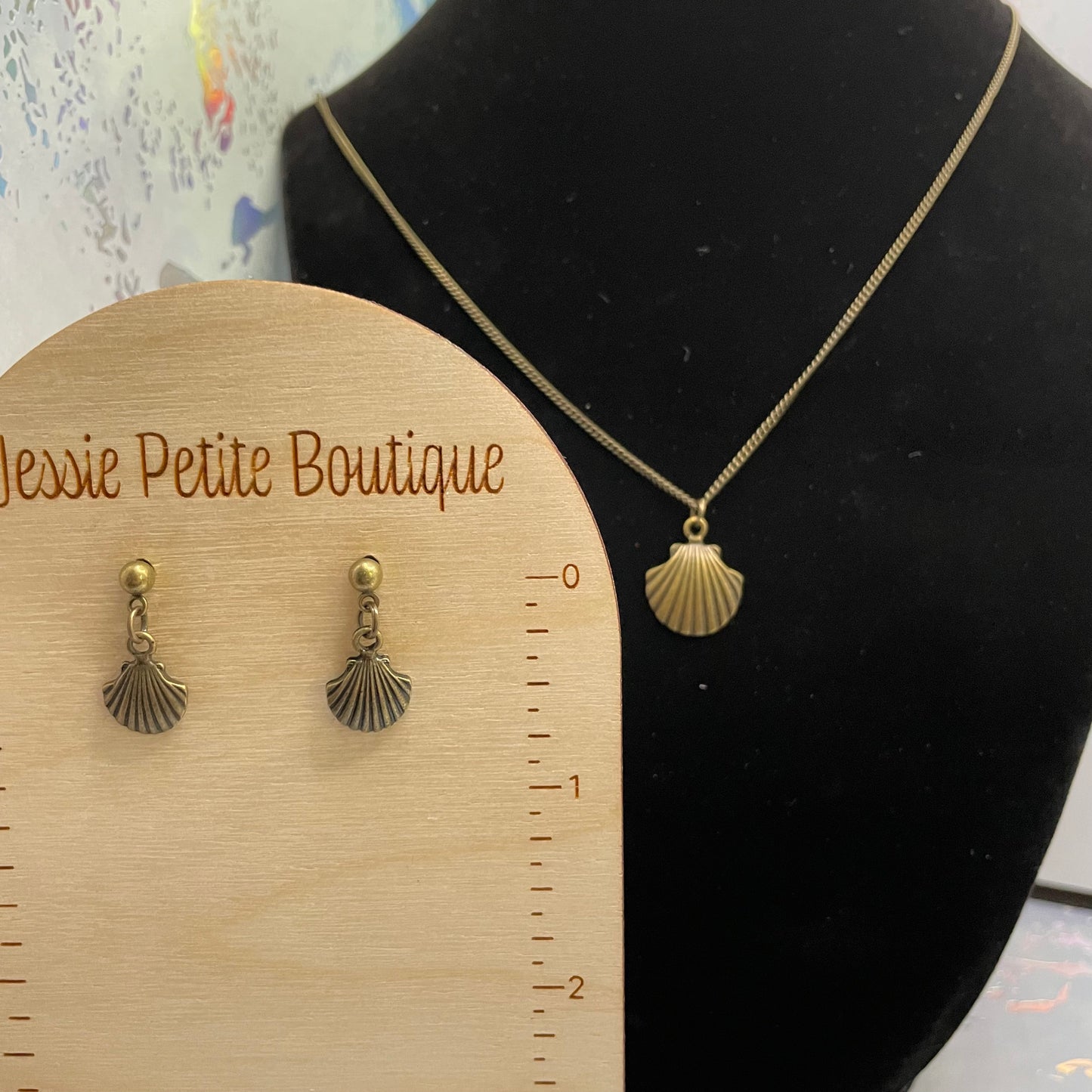 Ensemble Petit Coquillages Bronze 19 pouces