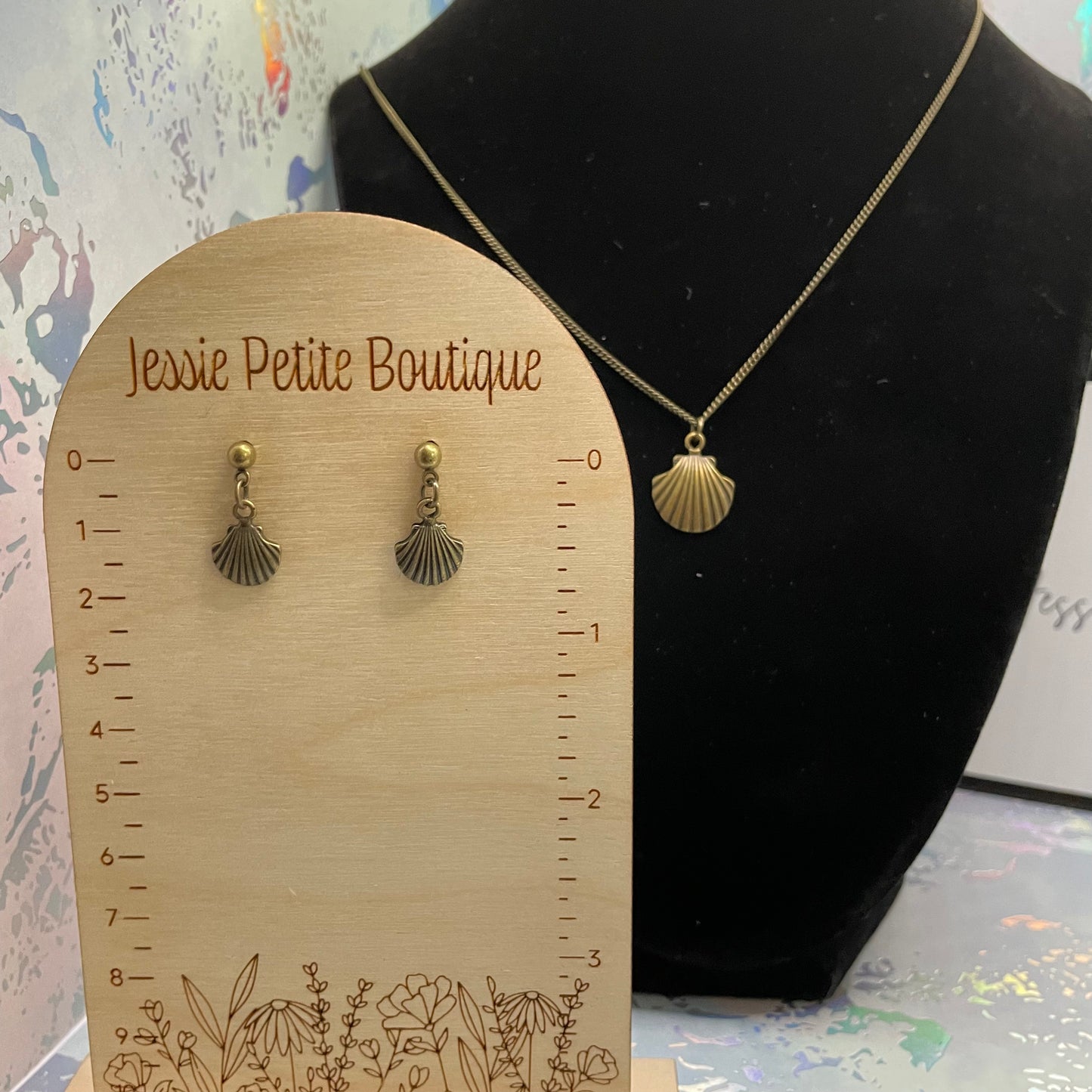 Ensemble Petit Coquillages Bronze 19 pouces