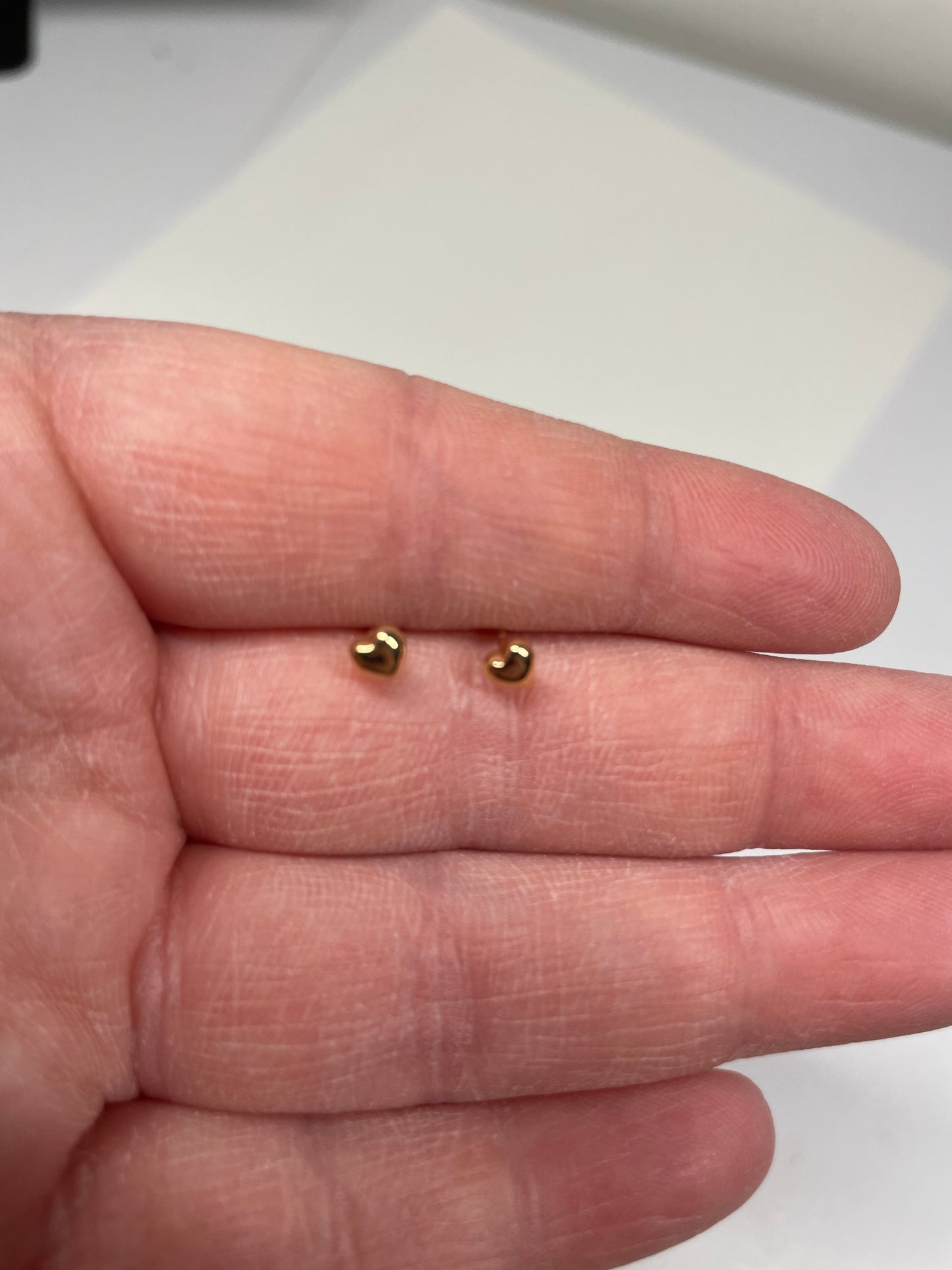 Mini Heart Stud Earrings-Nickel Free