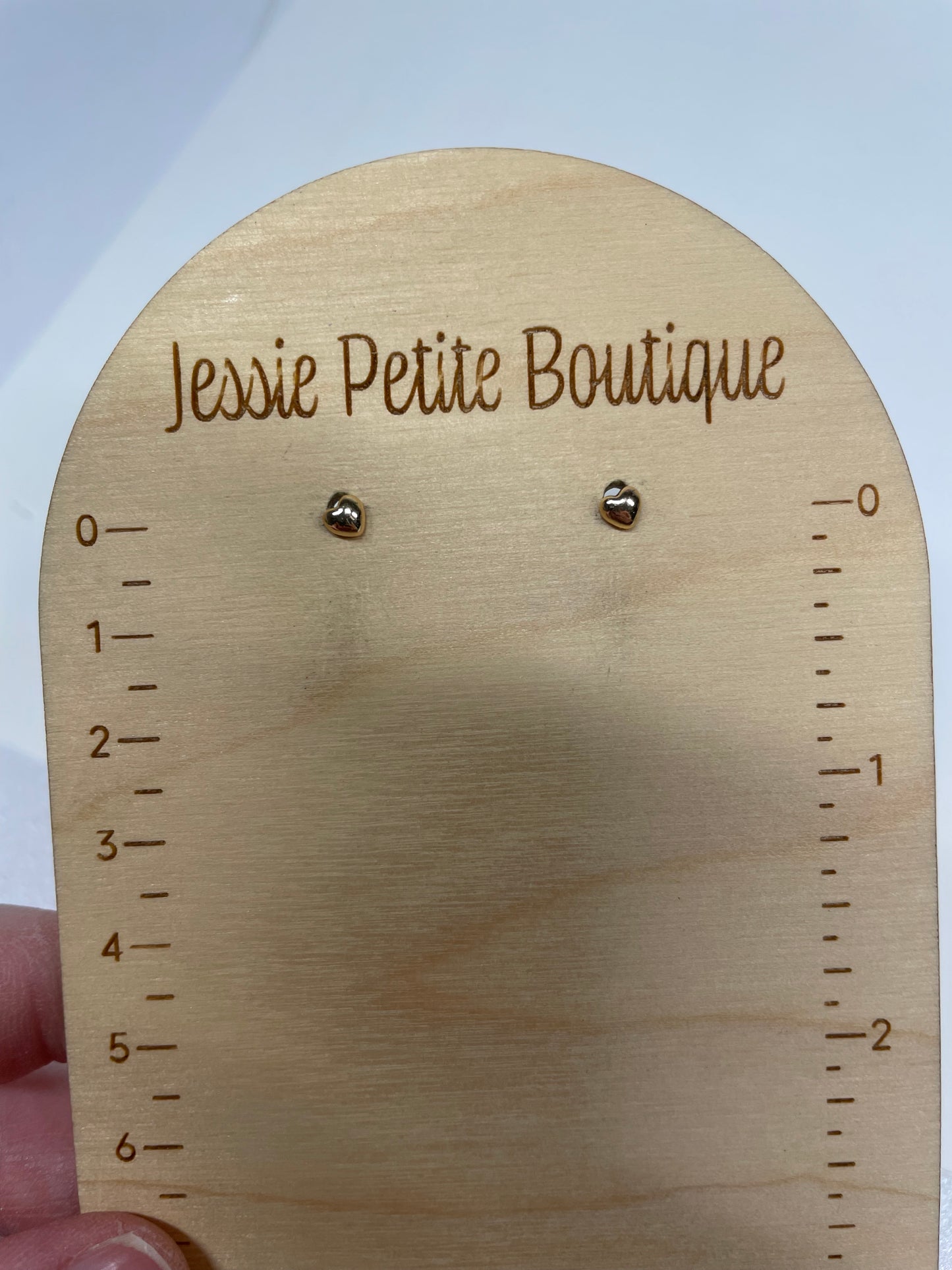 Mini Heart Stud Earrings-Nickel Free