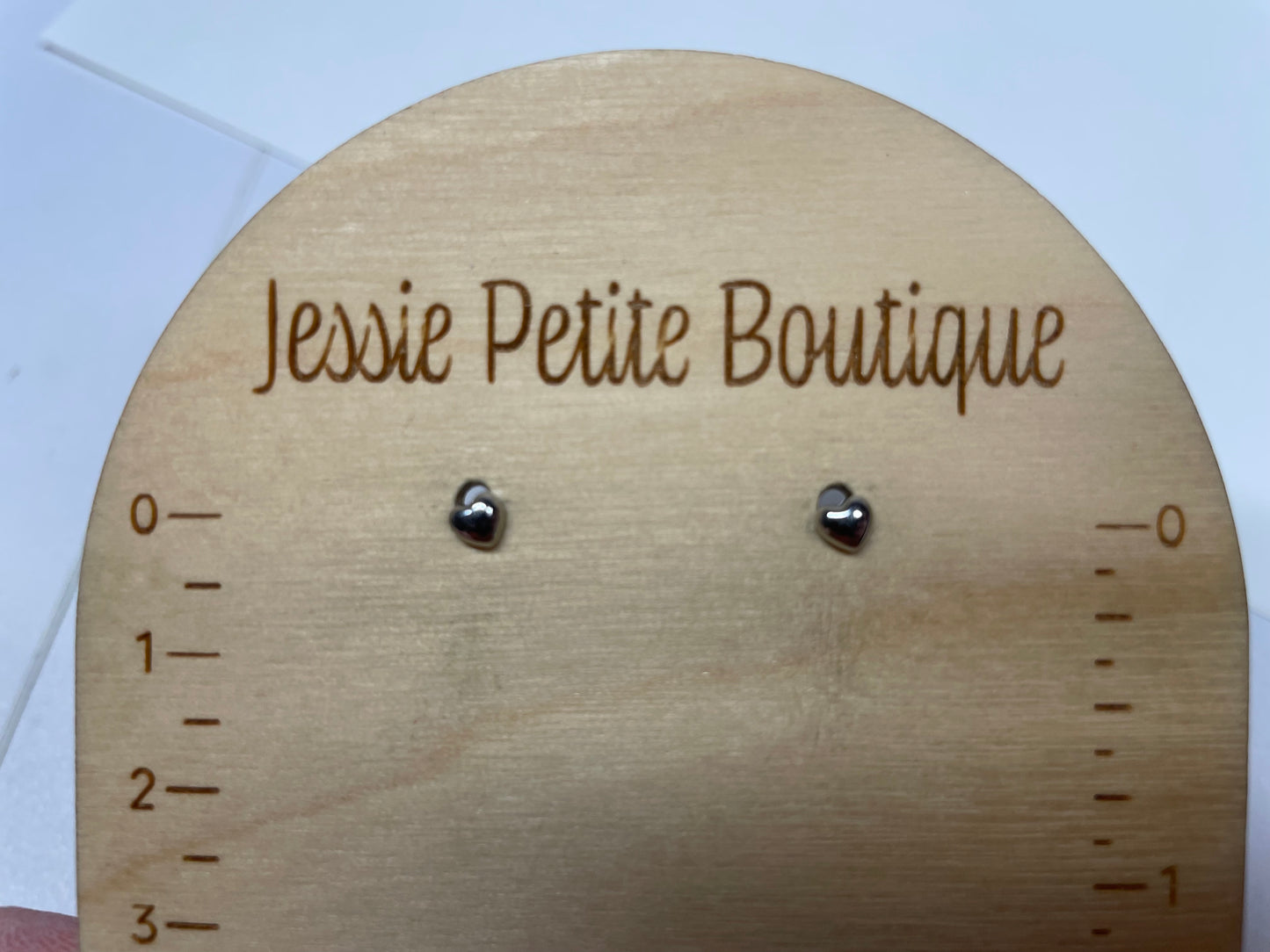 Mini Heart Stud Earrings-Nickel Free